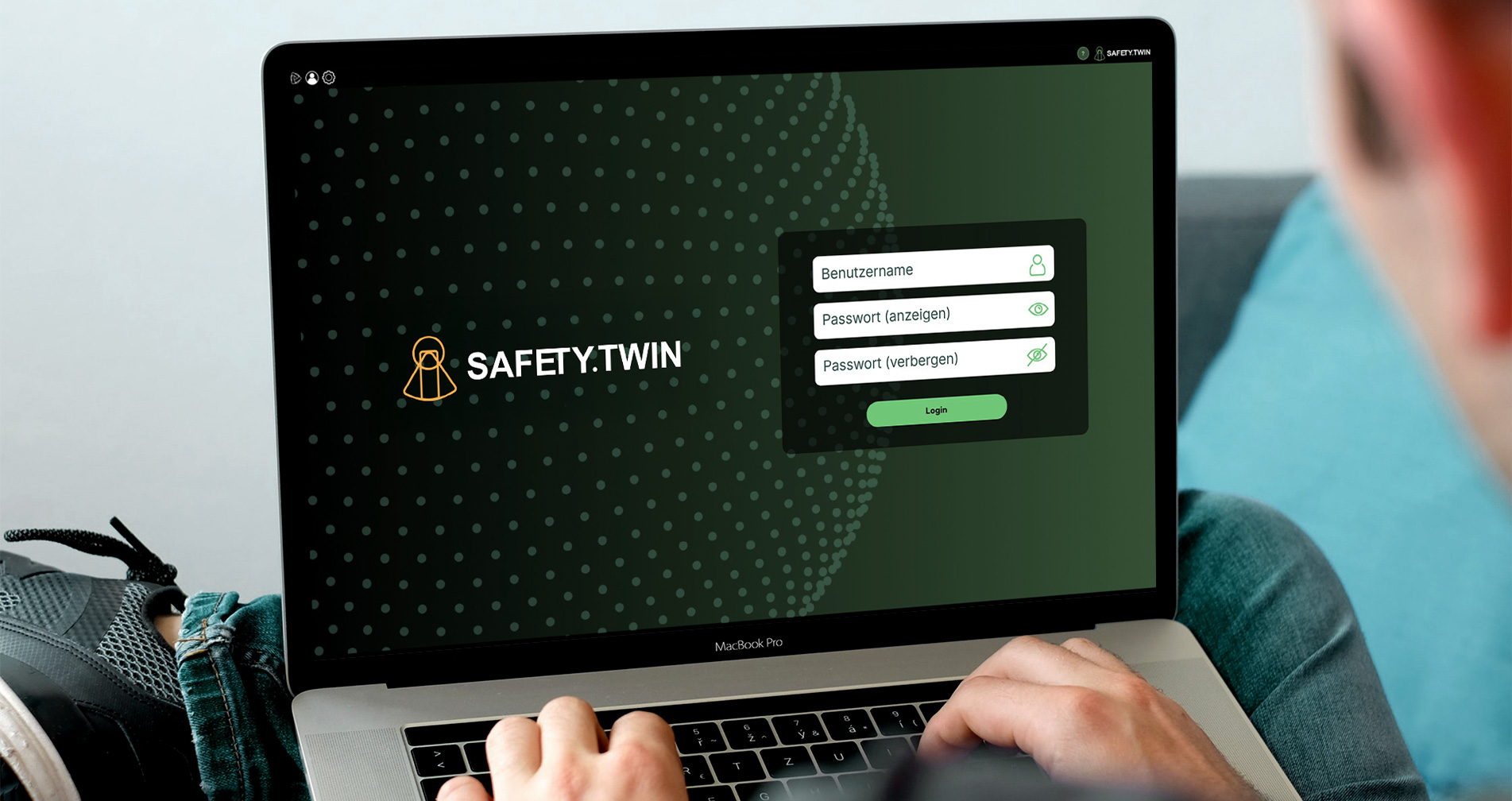 Safety Twin Login Screen
