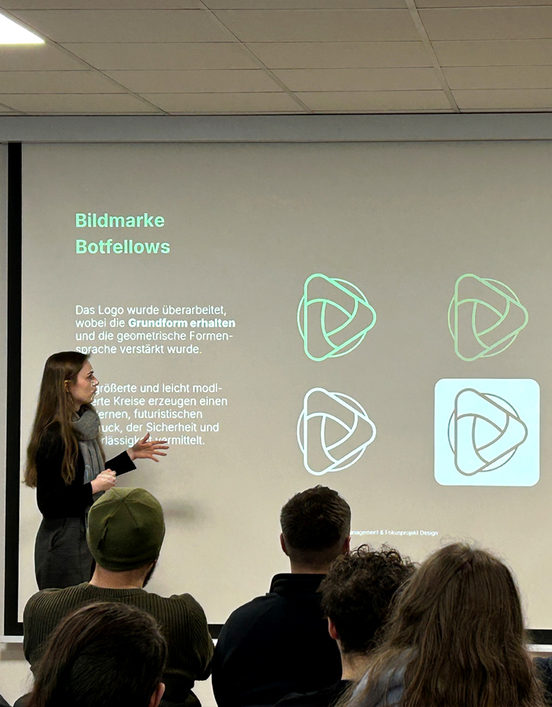 Kundenpräsentation des Brandings