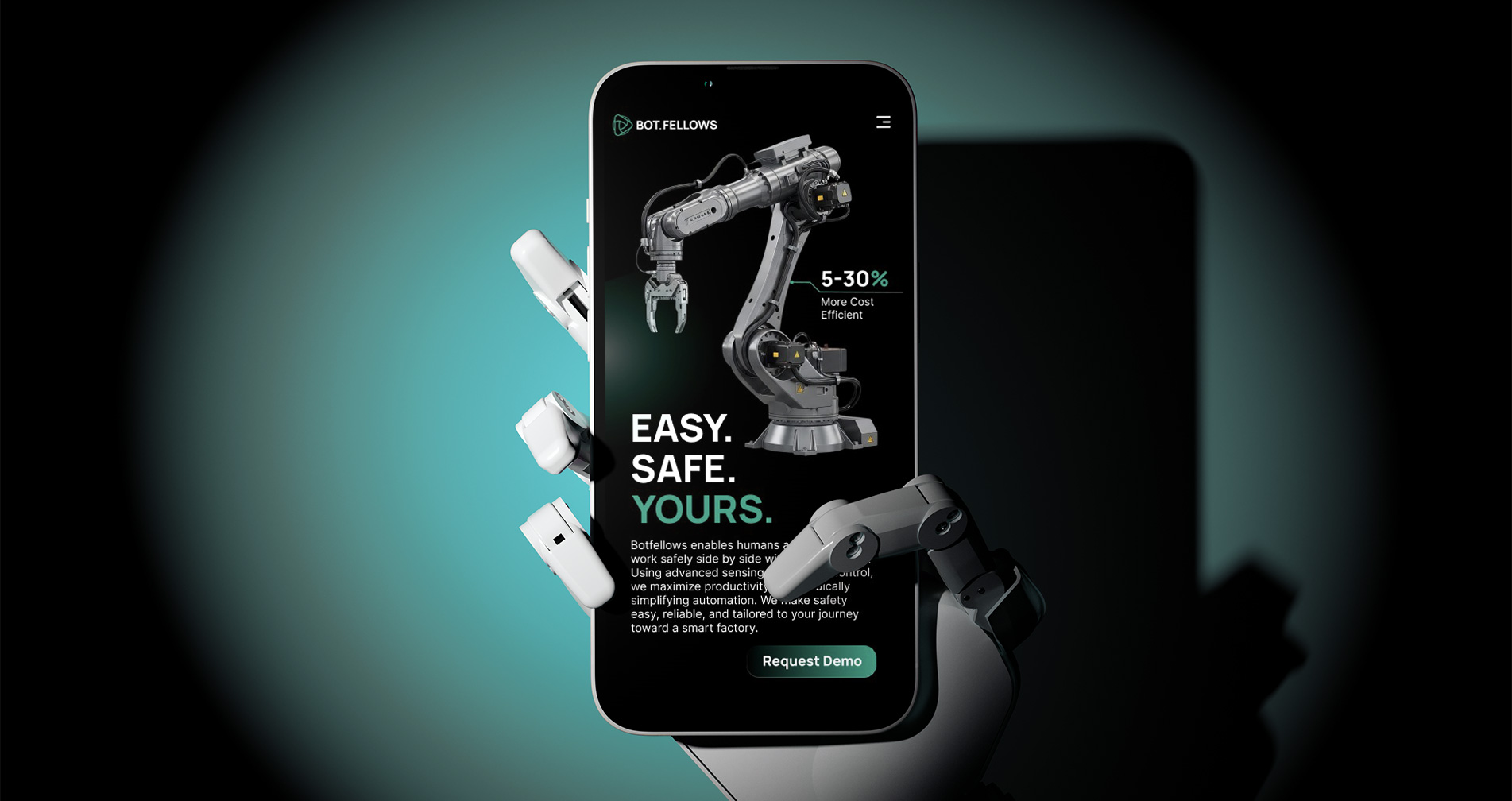 mobile Webseite von Botfellows