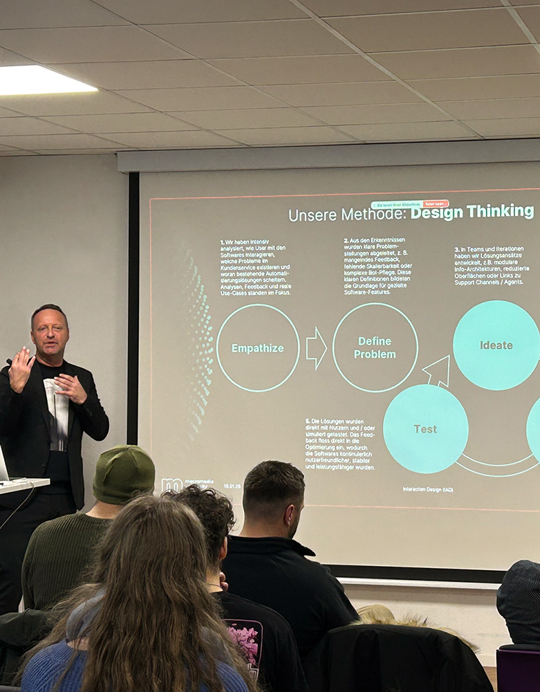 Präsentation des Professors