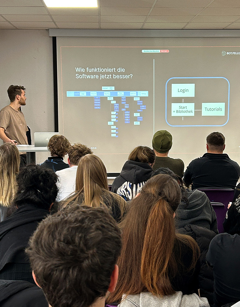 Kundenpräsentation von UX / UI