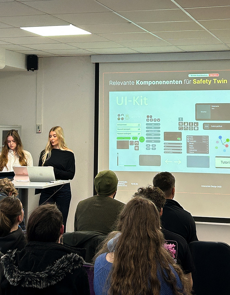 Kundenpräsentation des UI-Designs